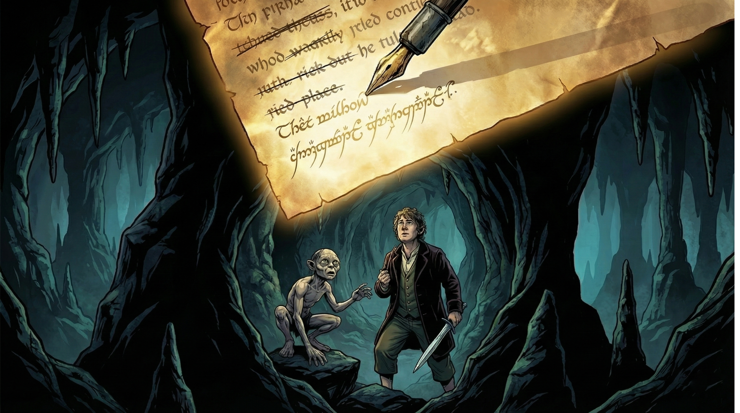 Tolkien y "Acertijos en la oscuridad": las "notas de parche" de 20 años