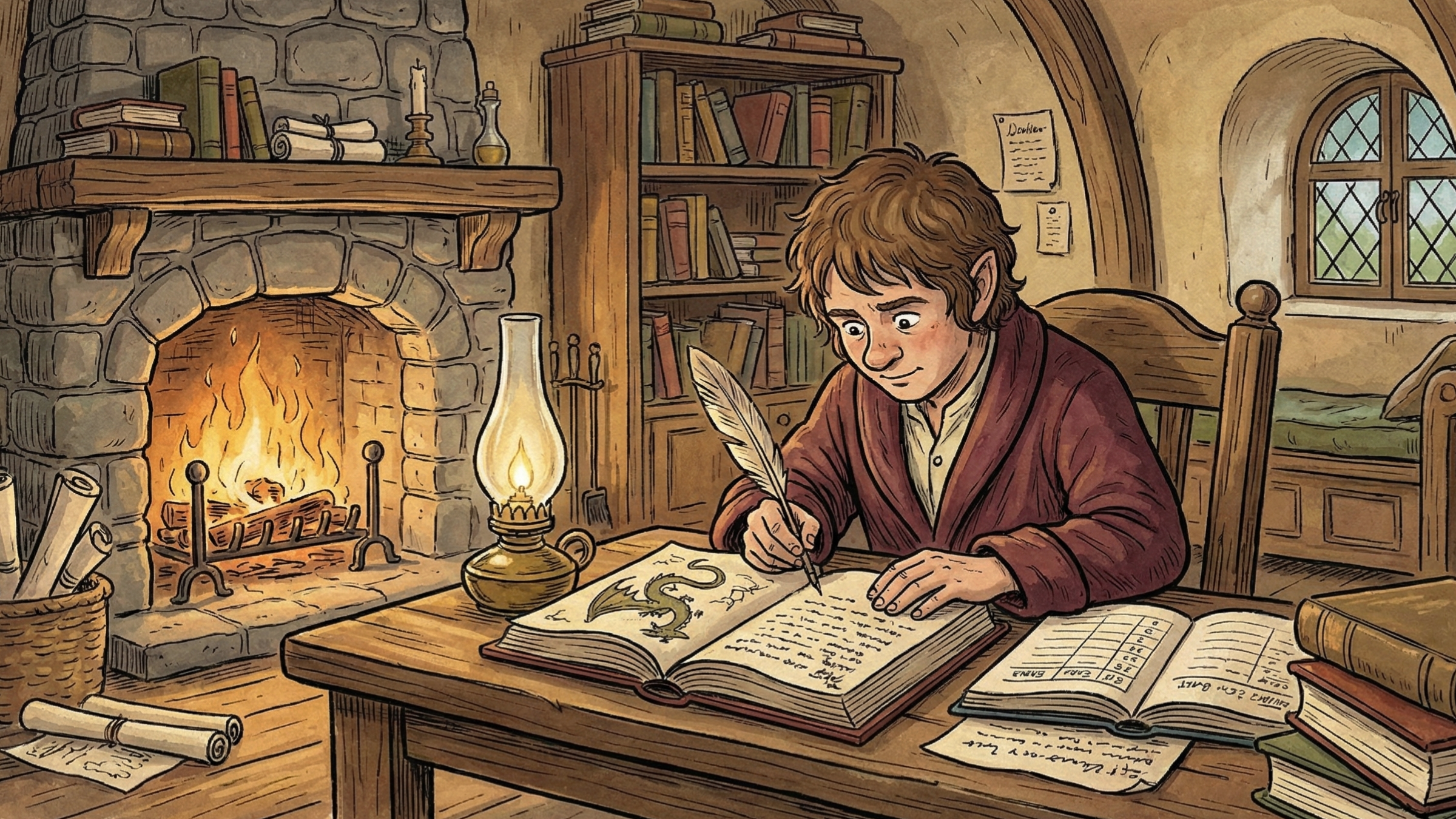 Allá y de vuelta: traer la sabiduría del aventurero de regreso a la Comarca.